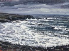 ANDREW GIDDENS (CONTEMPORARY) - THE LIZARD - OIL ON BOARD