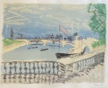 LUCY JONES (B. 1955) - RIVER, 1994 - LIM. ED. SCREENPRINT ON PAPER