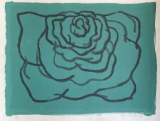 JOAN HERNANDEZ PIJUAN (1931-2005) - UNTITLED ROSE - LITHOGRAPH ON PAPER