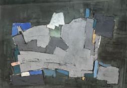 FRANCIS BOTT (1904-1998) - LE VERT DU SALPETRE, 1959 - GOUACHE ON PAPER