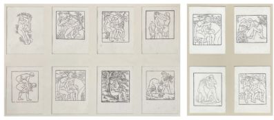 ARISTIDE MAILLOL (1861-1944) - DAPHNIS & CHLOE, 1937 - 12 WOODCUTS ILLUSTRATIONS