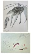MIHAIL CHEMIAKIN - COMPOSITION MÉTAPHYSIQUE & PERSONNAGE VOLANT