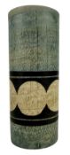 TROIKA POTTERY - CORNISH STUDIO POTTERY SMALL CYLINDER VASE BY HONOR CURTIS