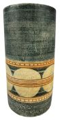 TROIKA POTTERY - CORNISH STUDIO POTTERY MEDIUM CYLINDER VASE BY JANE FITZGERALD