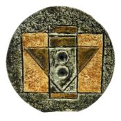 TROIKA POTTERY - CORNISH STUDIO POTTERY SMALL WHEEL VASE BY ANNE JONES