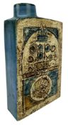 TROIKA POTTERY - CORNISH STUDIO POTTERY CHIMNEY VASE BY MARILYN PASCOE