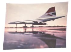 CONCORDE - LARGE CARDBOARD DISPLAY PRINT OF CONCORDE G-BBDG