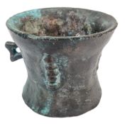 CHINESE BRONZE MORTAR BOWL