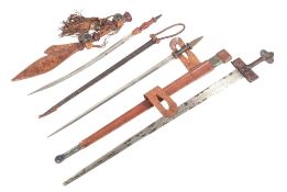 THREE NORTH AFRICAN TUAREG SWORD