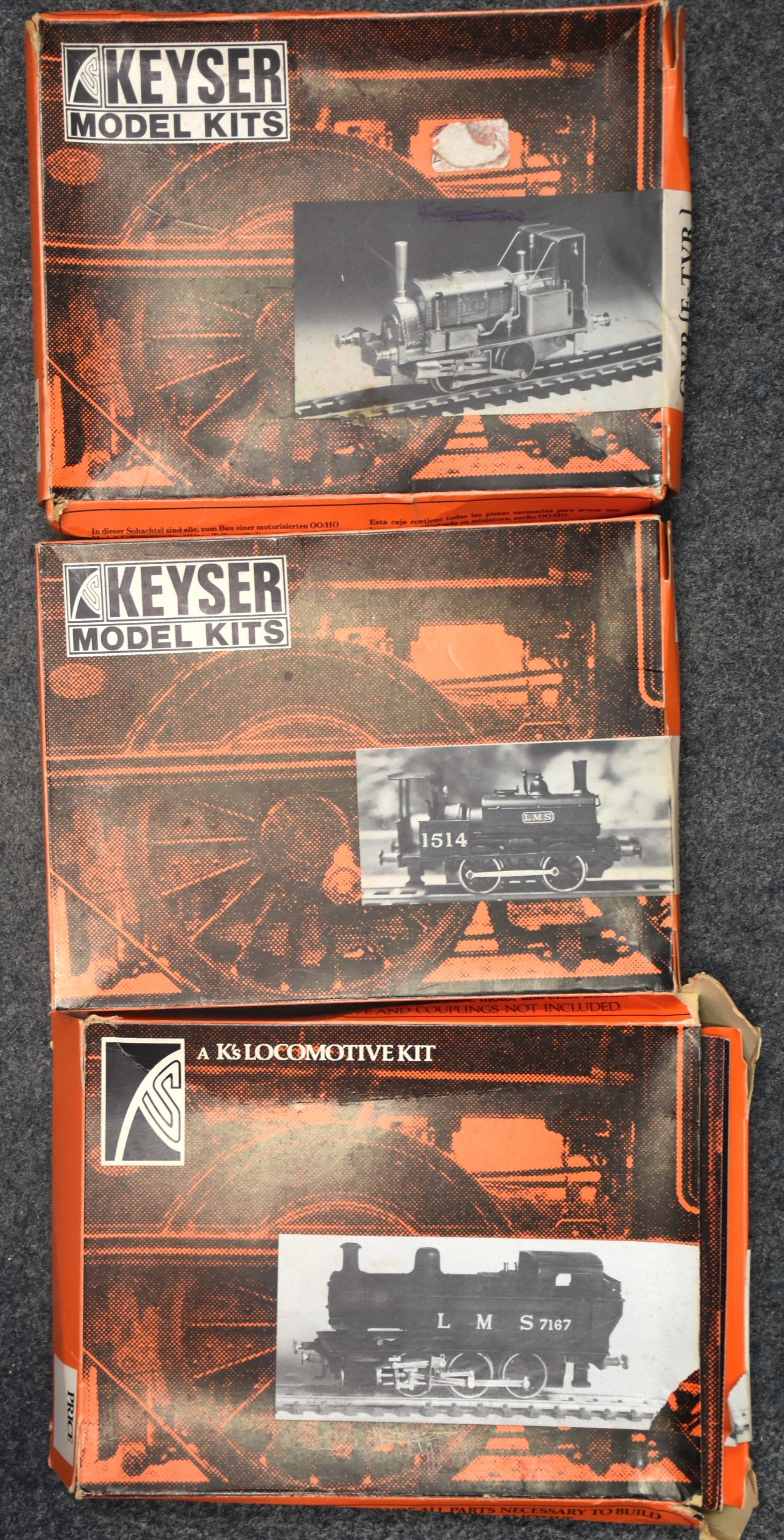 Kit Fowler WITHDRAWN Keyser Model Kits, OO gauge, three unassembled locomotives ...