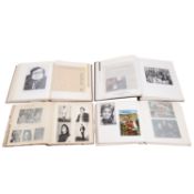 Umfangreiche Sammlung von Autogrammen in 4 Alben, überwiegend 2. H. 20. Jh.,
