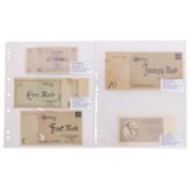 Litzmannstadt & Theresienstadt – Ghetto-Geld, Lot aus 6 Scheinen 1940/1943