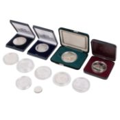 Alle Welt/SILBER – kleines Konvolut mit insg. ca. 279 g fein,