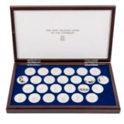 Jungferninseln/SILBER 25x 25 Dollar 1988 "The new treasure coins of the Caribbean"
