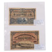 Kolonialbanknote Deutsch-Ostafrika - 5 Rupien / 10 Rupien 1905