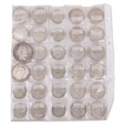 Sammlung Dt. Reich (1933-45) mit 8 x 2 und 20 x 5 Reichsmark 