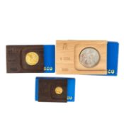 Spanien - Kleines Lot mit 5 / 10 / 50 Ecu 1989