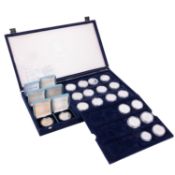 Münzensammlung /SILBER - 35 x Münzen Olympische Spiele 1992 PP