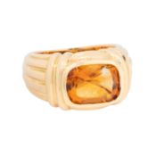 BULGARI Ring mit Citrin, 