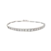 Art Déco Armband mit schönen Altschliffdiamanten 