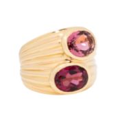 BULGARI Ring mit 2 Turmalinen, 