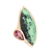 GÜNTER KRAUSS Ring mit Grossular, 