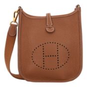 HERMÈS Umhängetasche "MINI EVELYNE". 