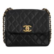 CHANEL VINTAGE Schultertasche "SINGLE FLAP".
