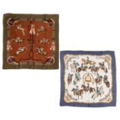 HERMÈS Konvolut Seidencarrés.