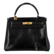 HERMÈS VINTAGE Handtasche "KELLY BAG 28".