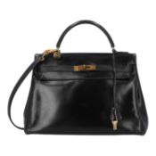 HERMÈS VINTAGE Handtasche "KELLY BAG 32".