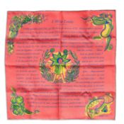 HERMÈS Seidentuch "L`ÉTÉ DE LOULA". 