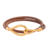 HERMÈS VINTAGE Armband "JUMBO H DOUBLE TOUR".