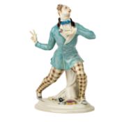 MEISSEN Tänzer aus dem russischen Ballett 'Eusebius', 20. Jh. 1. Wahl.