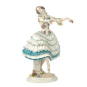 MEISSEN Tänzerin aus dem russischen Ballett 'Chiarina', 20. Jh. 1. Wahl.