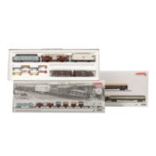 MÄRKLIN zwei Wagen-Sets mit PKW Ladung, Spur H0,