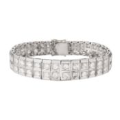 Armband mit Diamanten von zus. ca. 7 ct, 