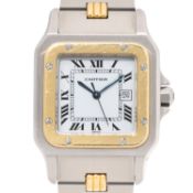 CARTIER Santos Carrée "Godron" Ref. 2961 mit neuer Revision. 
