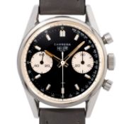 HEUER seltene Vintage Carrera 30 "Reverse Panda" Herren Chronograph, Ref. 7753NT. Ca. 1970er Jahre.