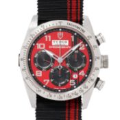 TUDOR Fastrider Herren-Chronograph "Ducati" Ref. 42000D mit Box und Papieren von 2012. 