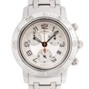 HERMÈS Clipper Chrono Plongeur mit Box und Papieren von ca. 2014. 