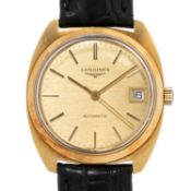 LONGINES Vintage Automatik Herrenuhr Ref. 44167.15 in 18K Gelbgold, ca. 60er/70er Jahre. 