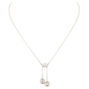Art Déco Collier mit Altschliffdiamanten zus. ca. 0,5 ct, 