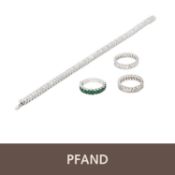 PFANDAUKTION - Tennisarmband mit Baguette-Diamanten