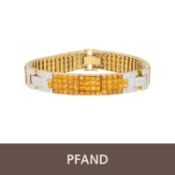 PFANDAUKTION - Feingliedriges Armband  GG, mit Brillantbesatz 