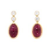 LÜTH BIJOUX Ohrringe mit pink Turmalin 