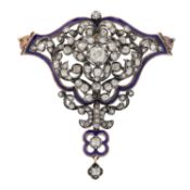 Historischer Anhänger mit Diamanten 