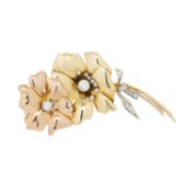 Clip-Nadel "Bouquet aus 2 Anemonen" 