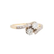Ring mit Diamanten von zus. ca. 0,45 ct, 