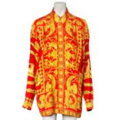 VERSACE CLASSIC V2 VINTAGE Seidenhemd, Gr. L.